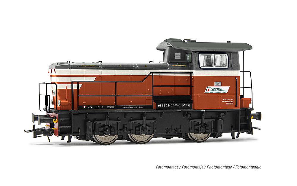 RIVAROSSI HR2932   H0  Mercitalia Shunting &amp; Terminal, locomotive de manœuvre diesel Rh. 245 