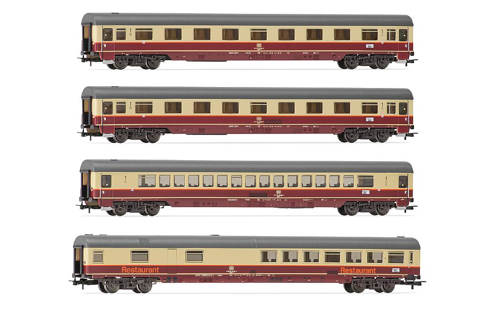 RIVAROSSI HR4346   H0  DB, Coffret de 4 voitures voyageurs TEE Rheingold 