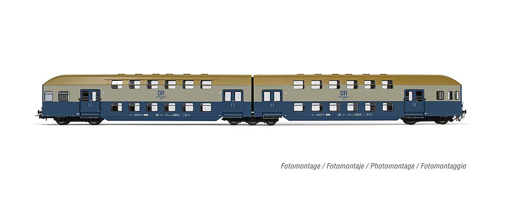 RIVAROSSI HR4372   H0  DR, unité à deux niveaux en 2 parties avec compartiment de commande 