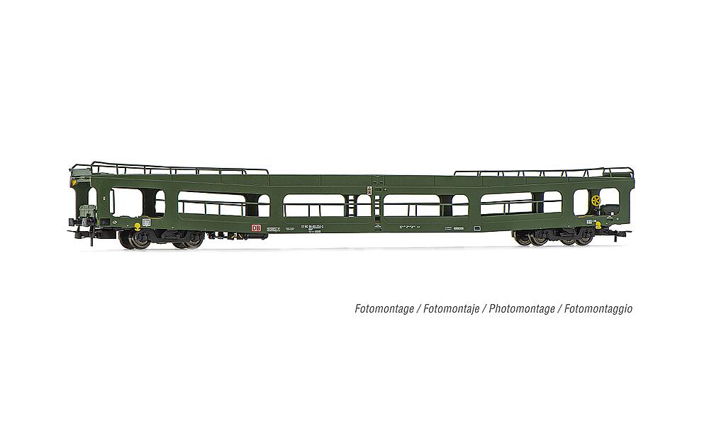 RIVAROSSI HR4381   H0  DB AG, Wagon de transport de voitures DDm 916 