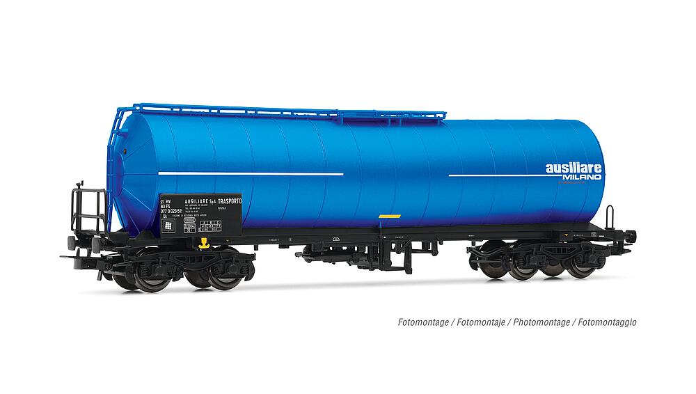 RIVAROSSI HR6572   H0  FS, wagon à 4 essieux. Wagon-citerne Us 