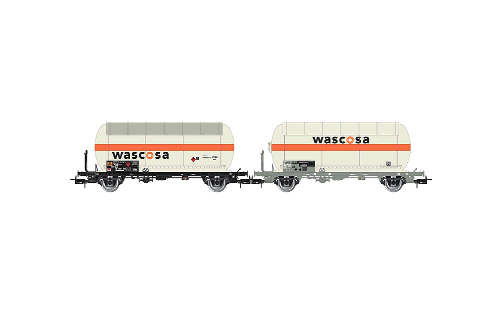 RIVAROSSI HR6622   H0  CFF, Coffret de 2 wagons à 2 essieux. Wagon-citerne à gaz 