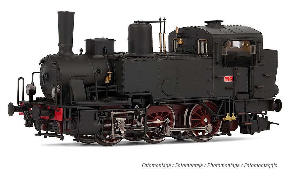 RIVAROSSI HR2790  1/87   FS, locomotive à vapeur Gr. 835, lampes électriques, grande pompe Westinghouse 