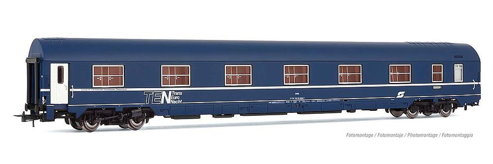 [RIVAROSSI HR4301  ] RIVAROSSI HR4301  1/87   ÖBB, voiture-lits MU, TEN avec toit bleu 
