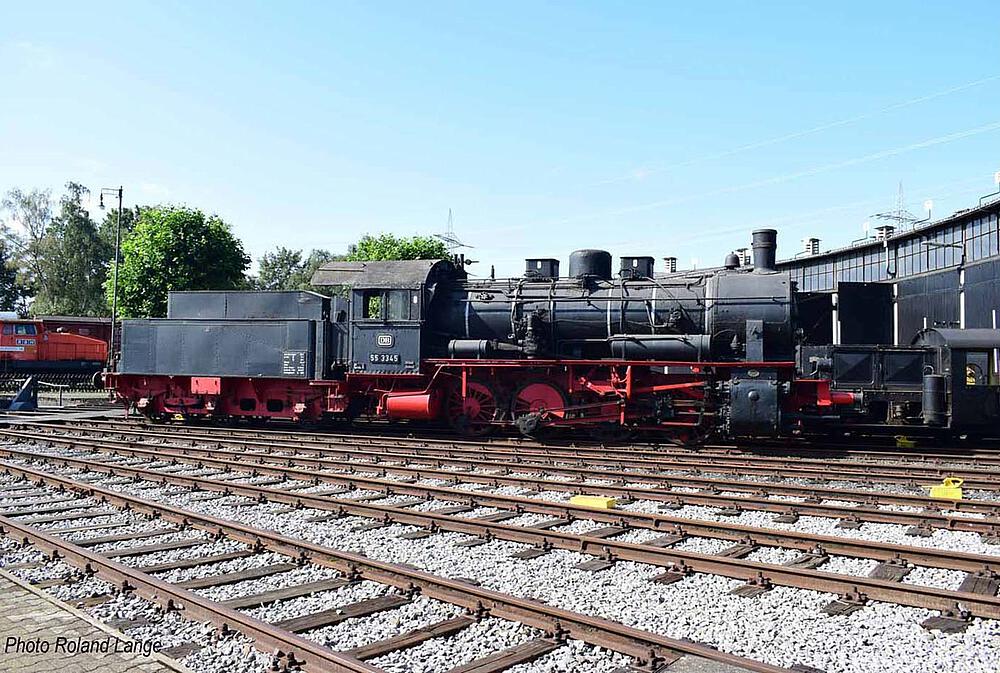 RIVAROSSI HR2809  1/87   DB, locomotive à vapeur BR 55.25 (ex pr. G 8.1), noir/rouge 