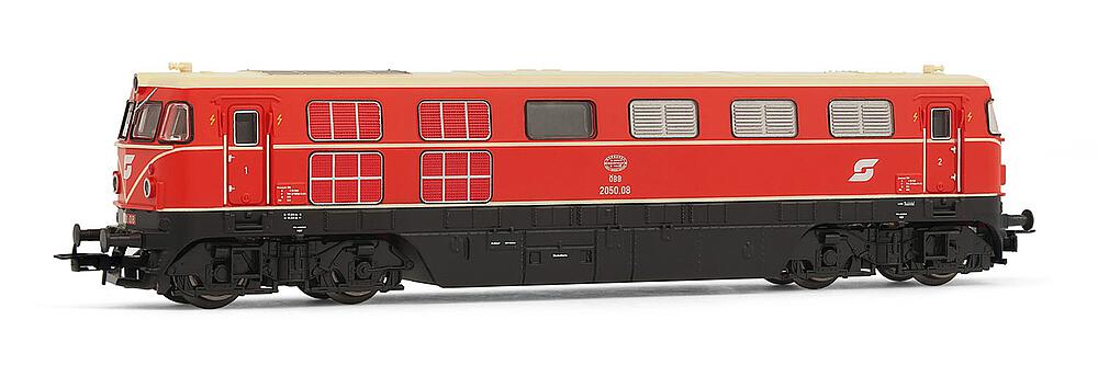 RIVAROSSI HR2816S  1/87   ÖBB, locomotive diesel série 2050, orange sang 