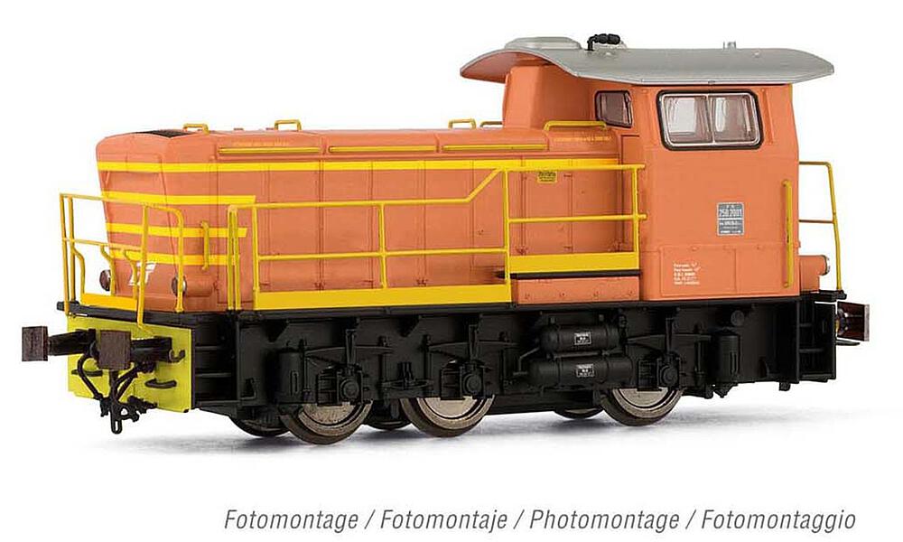 RIVAROSSI HR2796S  1/87   FS, Locomotive diesel série D.250 2001, orange 