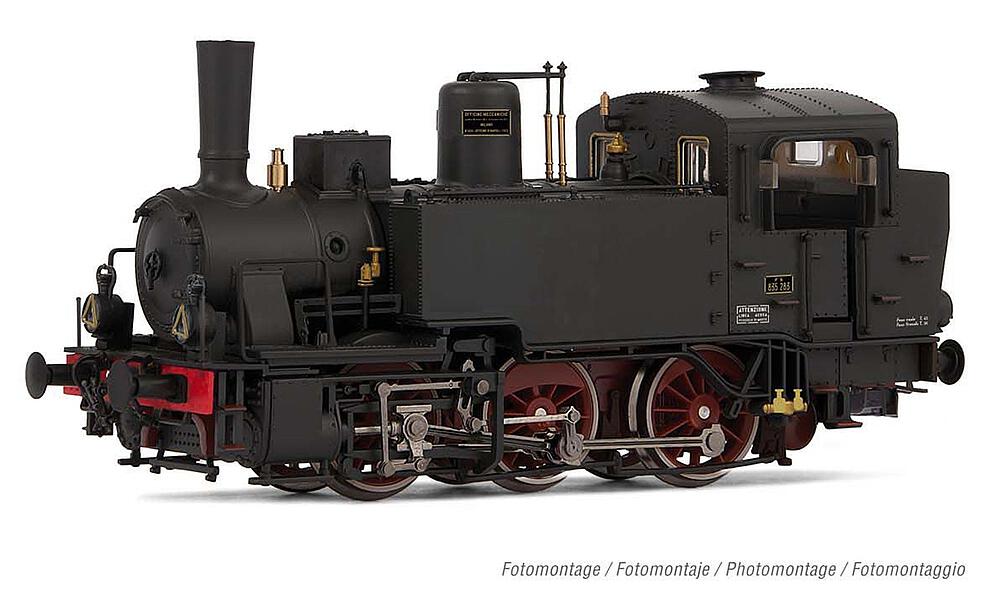 RIVAROSSI HR2788S  1/87   FS, locomotive à vapeur Gr. 835, lampes à huile, boîte à eau 