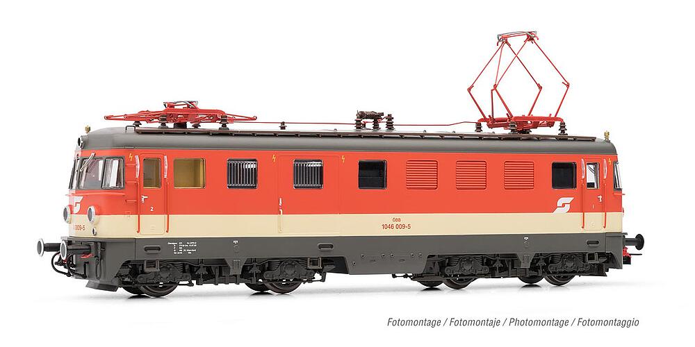 RIVAROSSI HR2854S  1/87   ÖBB, locomotive électrique 1046 009-5, Valousek 