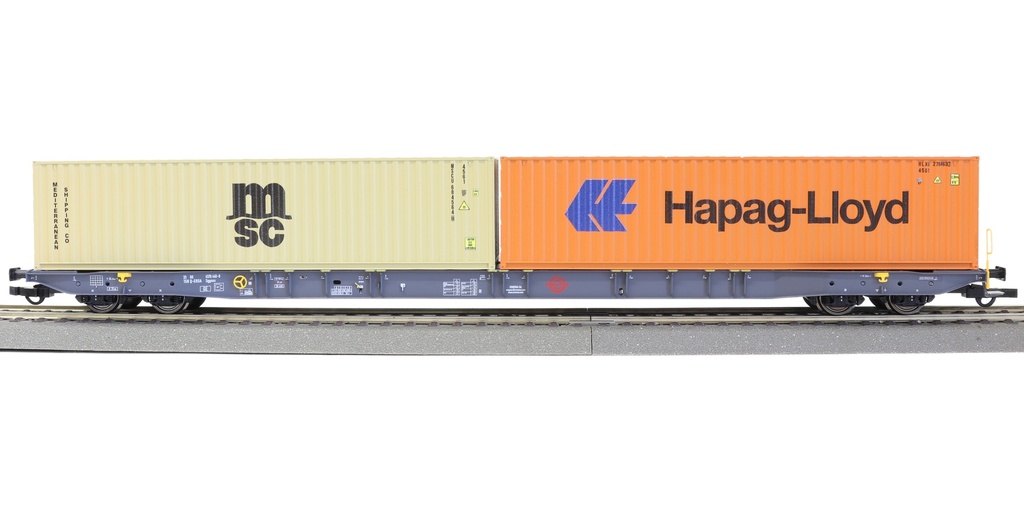 IGRA Model 96010078   H0 Sggnss Ermewa MSC + Hapag Lloyd VI.