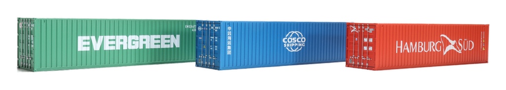 [IGRA Model 98010061  ] IGRA Model 98010061   H0 Jeu de conteneurs Evergreen, HASU, Cosco VI.