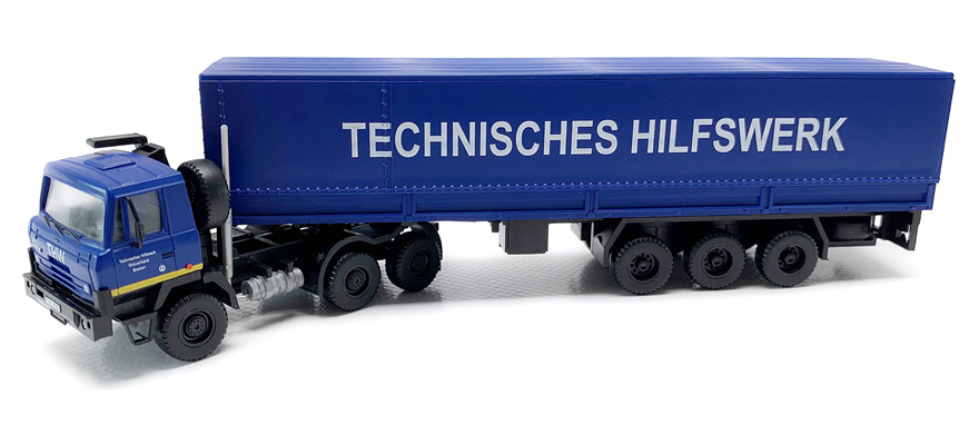 IGRA Model 66819006   H0 T815 6x6 THW semi-remorque à plateau IV.