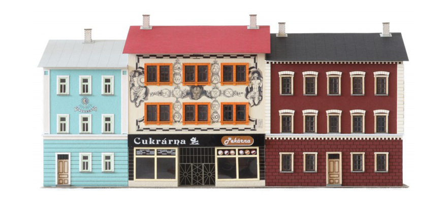 IGRA Model 200101   TT 3 maisons en relief I.
