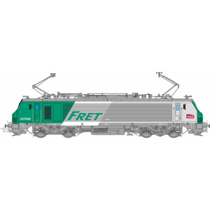 BB 437006 FRET SNCF Ep VI logo Carmillon OsKar International