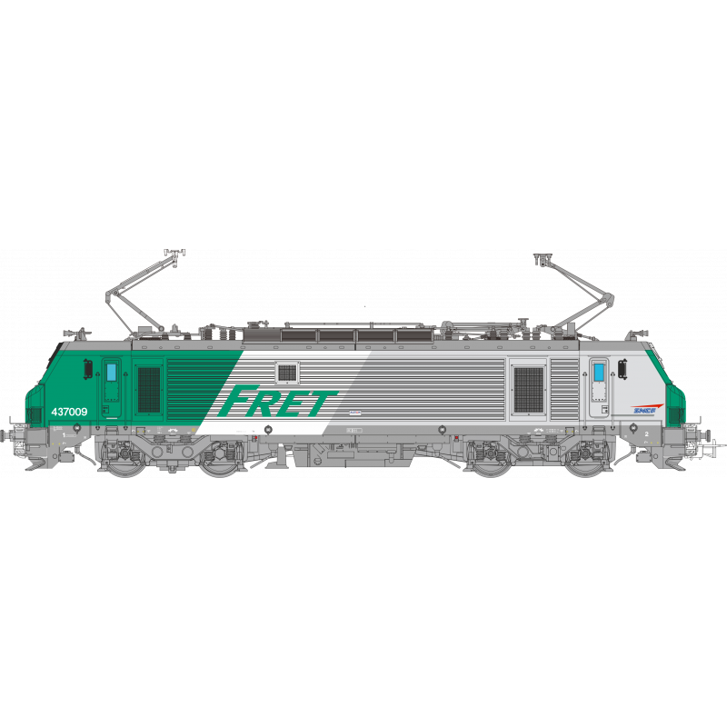 BB 437009 FRET SNCF Ep V logo Desgrippes OsKar International OS3703