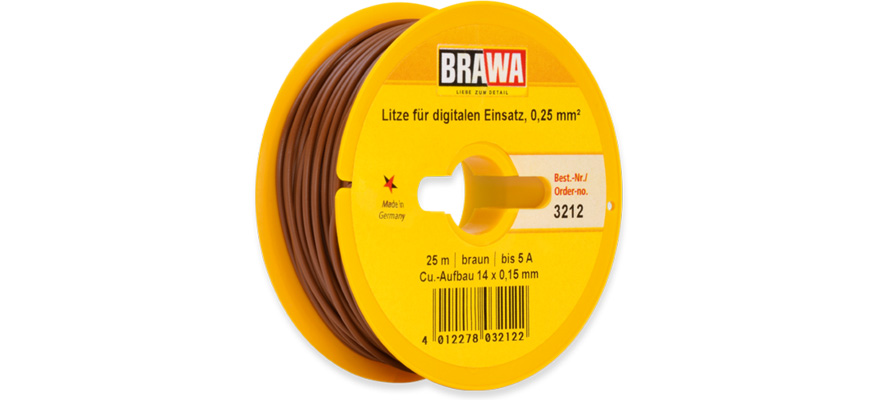 Brawa 3212 Conducteur unique 0,25mm² 25m br 