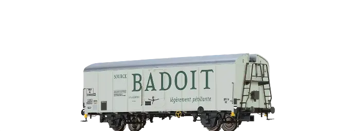 Wagon frigorifique Badoit type UIC 1 - Brawa 67122 - N 1/160 - SNCF - EP III