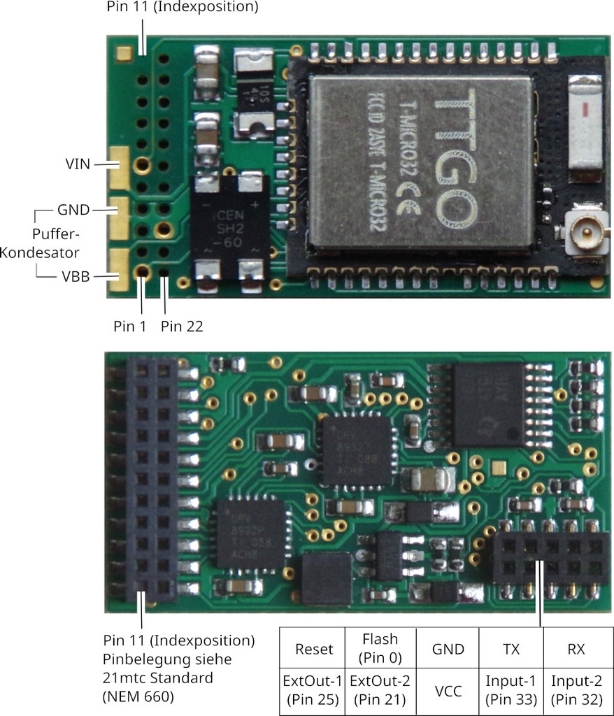 [P2-05-20] CTC-Module pour locomotive -21mtc_470μF P2-05-20