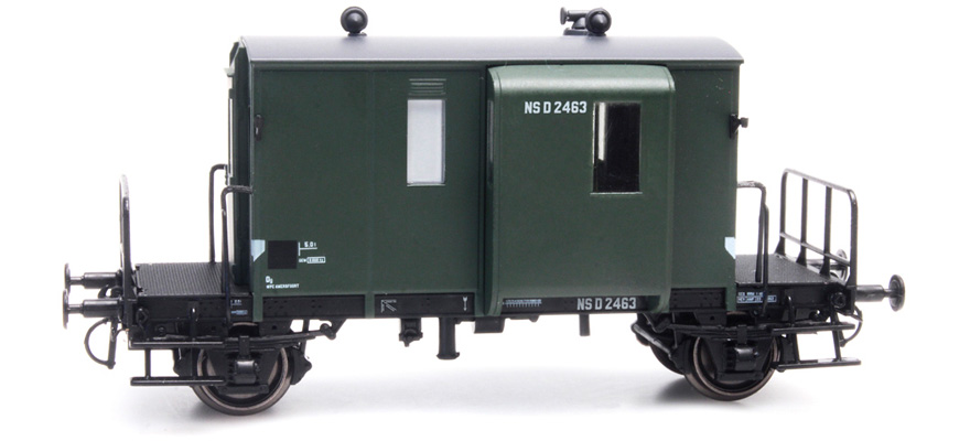 NS DG Wagon d'accompagnement des trains de marchandises D2463, III H0 NS DG Wagon d'accompagnement des trains de marchandises D2463, III Artitec 20.214.07  