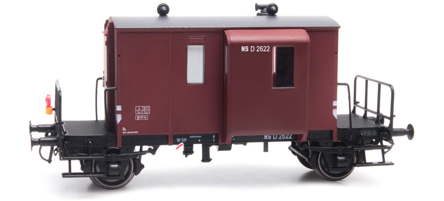 NS DG Wagon d'accompagnement des trains de marchandises D2622, III H0 NS DG Wagon d'accompagnement des trains de marchandises D2622, III Artitec 20.214.08  