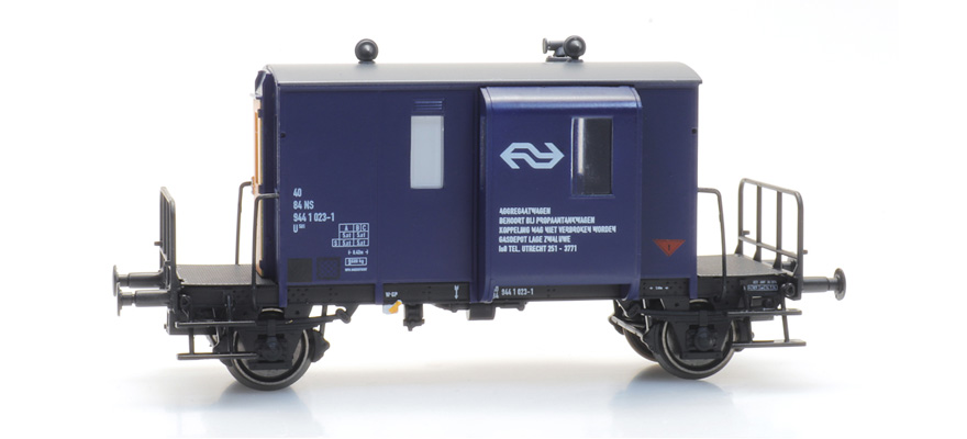 NS DG Wagon d'accompagnement de train de marchandises 023-1 Wagon générateur de courant, IV H0 NS DG 023-1 Wagon générateur, IV Artitec 20.214.13  
