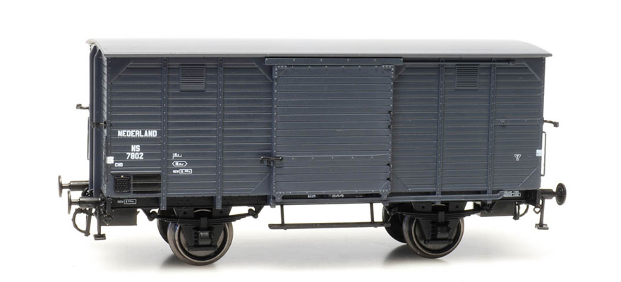 NS CHD 4m 7802, gris, II-III H0 Goederenwagen 4m 7802, gris Artitec 20.216.04  