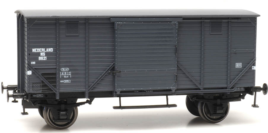 NS CHD 5m 8621, gris, RIV, III H0 Goederenwagen 5m 8621, gris, RIV Artitec 20.218.02  