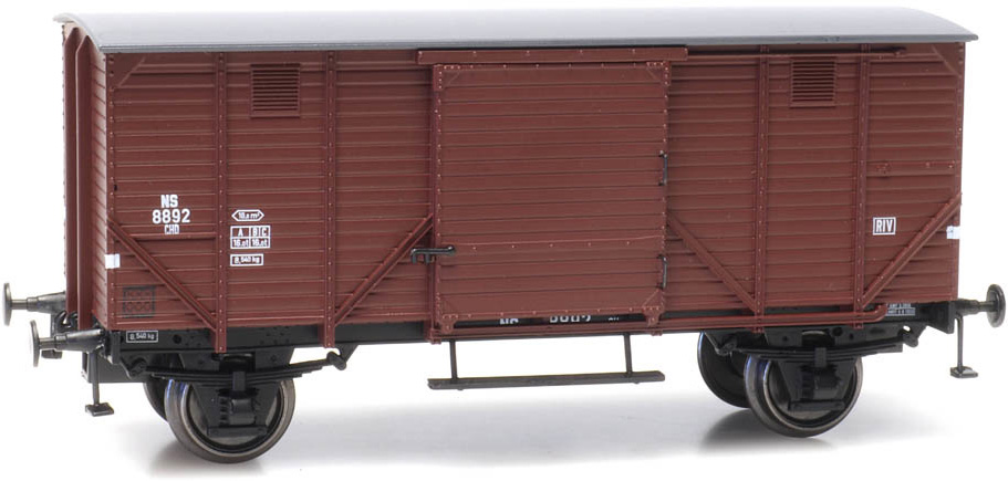 NS CHD 5m 8892, brun, RIV, III H0 Goederenwagen 5m 8892, brun, RIV Artitec 20.218.12  