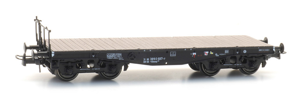 Support bombé plat DB Rimmp 700 687-7, Iva H0 SSy Cologne 4-a Poutrelles pour charges lourdes, à profil bas, Iva Artitec 20.283.08  