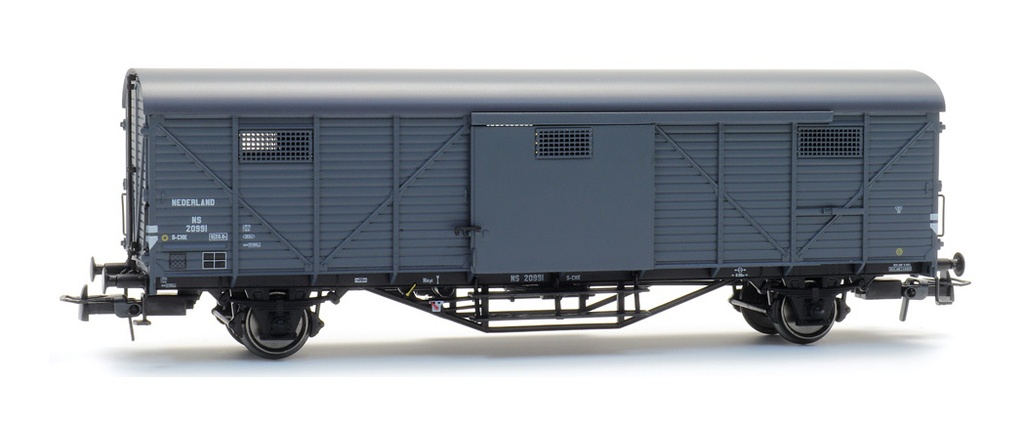Wagon de marchandises couvert Hongaar SCHK 20991 gris, III H0 NS Wagon couvert 'Hongaar', gris III Artitec 20.311.03  