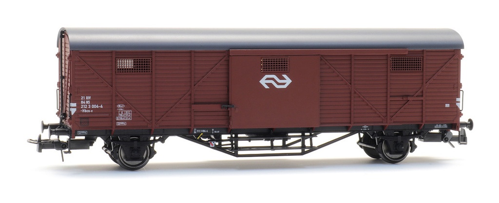 Wagon de marchandises couvert Hongaar Hbcs 004-4 brun, IV H0 NS wagon couvert 'Hongaar', brun IV Artitec 20.311.07  