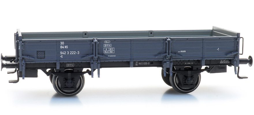 NS wagon à bords bas Sand 222-3 sans frein, dépôt de Maarn IV H0 NS wagon à bords bas pour Sand Maarn IV Artitec 20.317.08  