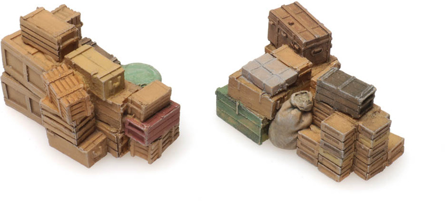 Chargement : Marchandises de détail (également f/CHD) H0 1:87 Modèle fini en résine, peint Artitec 28.118  