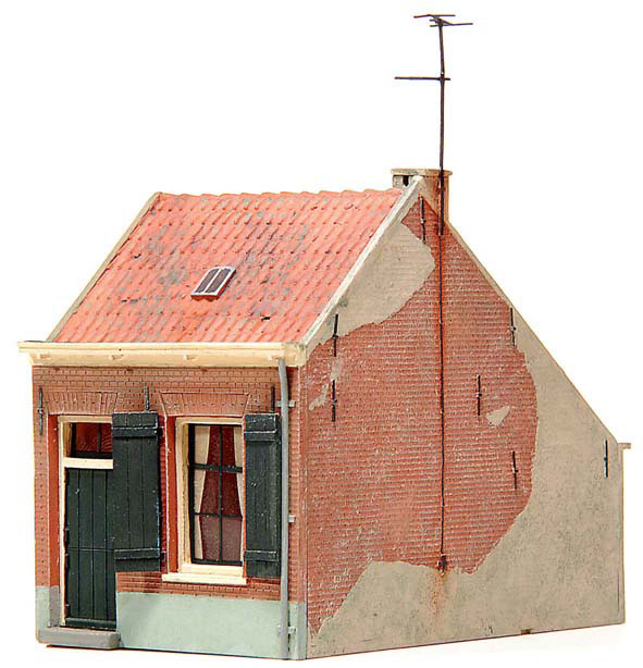 Maison de quartier pauvre 19e siècle H0 1:87 Kit en résine (PU), non peint Artitec 10.168  