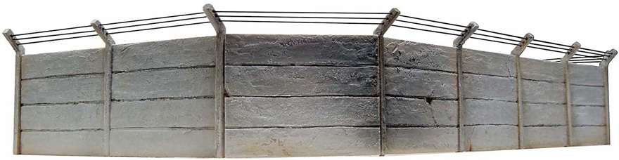 Kit de mur en béton H0 1:87 Kit en résine (PU), non peint Artitec 10.185  