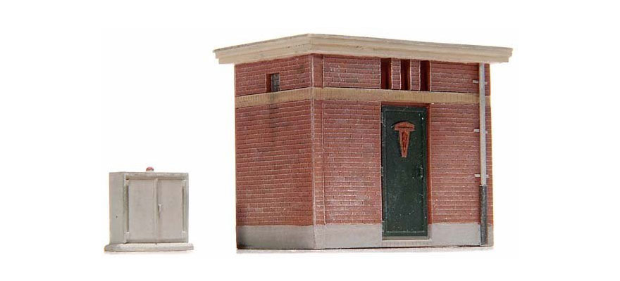 Maison de l'électricité H0 1:87 Kit en résine (PU), non peint Artitec 10.186  