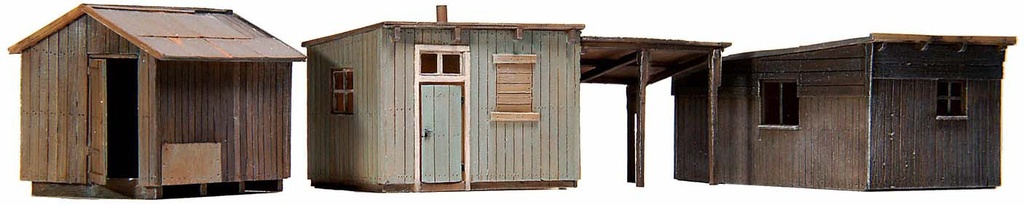 Abri de jardin H0 1:87 Kit en résine (PU), non peint Artitec 10.199  