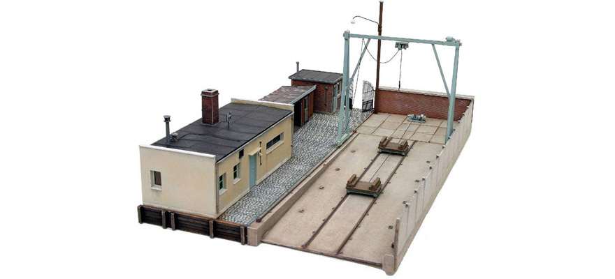 Petit chantier naval Incl. bâtiments Complet H0 1:87 Kit en résine (PU), non peint Artitec 10.220  