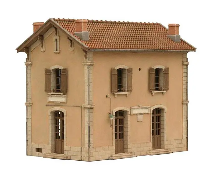 Gare de Mauzens-Miremont France H0 1:87 Kit en résine (PU), non peint Artitec 10.227  