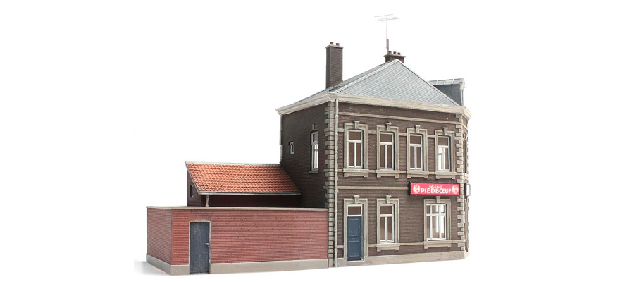 Pub "De Statie H0 1:87 Kit en résine (PU), non peint Artitec 10.327  