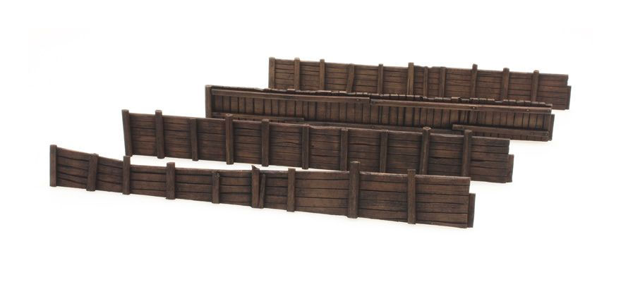 Mur de quai en bois H0 1:87 Kit en résine (PU), non peint Artitec 10.333  