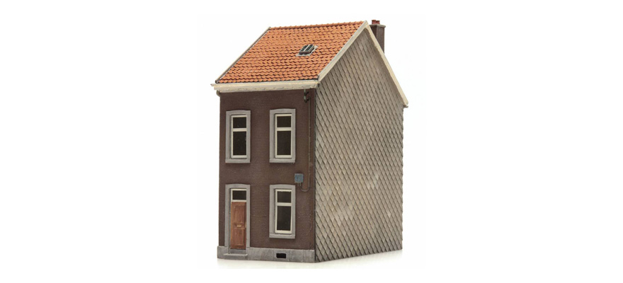 Maison mitoyenne belge 'Vandervelde H0 1:87 Kit en résine (PU), non peint Artitec 10.346  