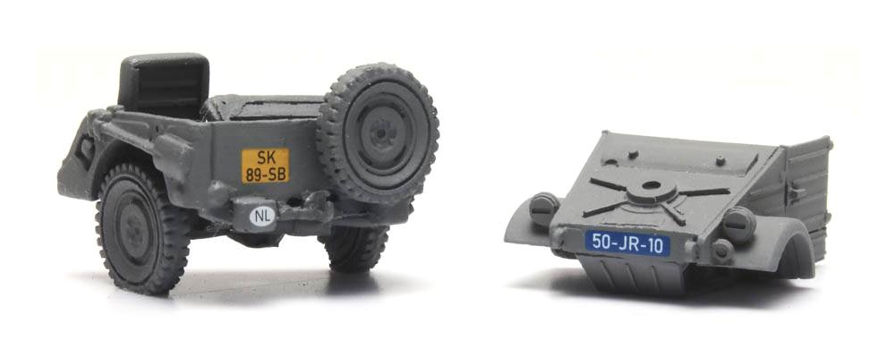 NL Plaques d'immatriculation néerlandaises H0 1:87 Kit en résine (PU), non peint Artitec 10.348  