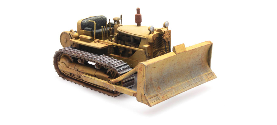 Bulldozer D7 Civil H0 1:87 Kit en résine (PU), non peint Artitec 10.355  