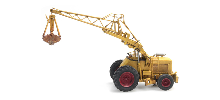 Bischoff Polytrac avec grappin H0 1:87 Kit en résine (PU), non peint Artitec 10.361  