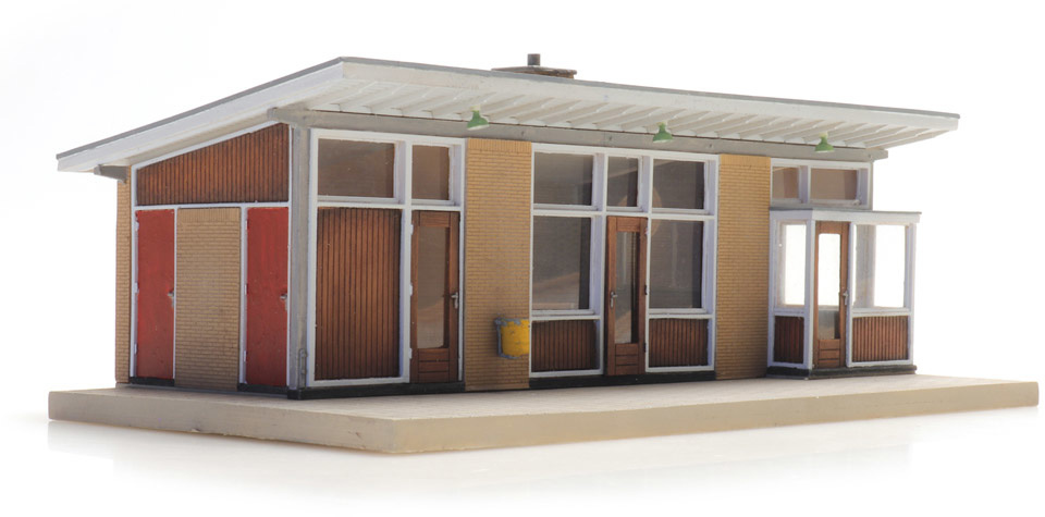 Gare de Velsen Zeeweg H0 1:87 Kit de construction en résine et pièces gravées, non peintes Artitec 10.387  