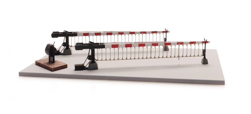Barrières de chemin de fer NS 1950 H0 1:87 Kit de construction en résine et pièces gravées, non peintes Artitec 10.396  