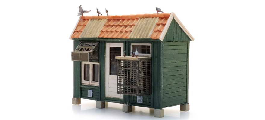 Pigeonnier H0 1:87 Kit de construction en résine et pièces gravées, non peintes Artitec 10.415  