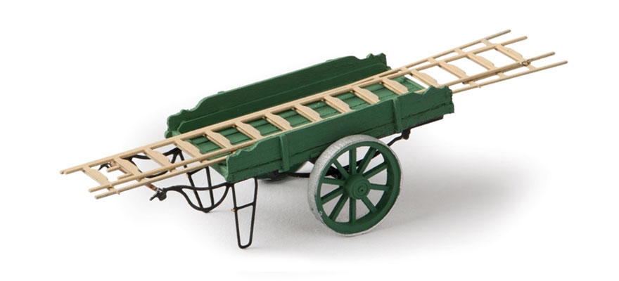 Chariot à échelle gris H0 1:87 Modèle fini en résine, peint Artitec 387.24-GN  