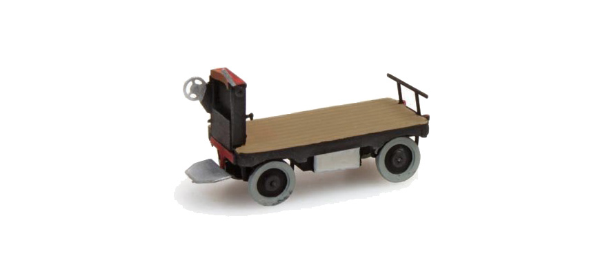 Diable électrique pour quai de gare noir H0 1:87 Modèle fini en résine, peint Artitec 387.31-BK  